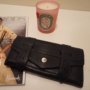 Proenza Schouler Wallet Leather Continental Navy